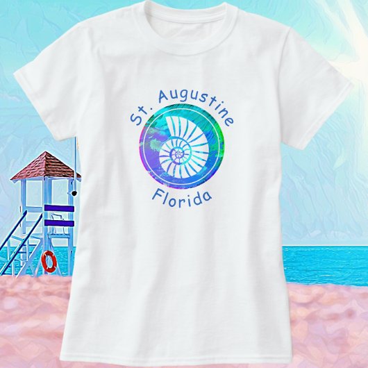St. Augustine Florida  Nautilus Seashell T-shirt