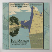 St. Augustine Florida Poster du fort espagnol (Devant)