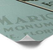 St. Augustine Florida Poster du fort espagnol (Coin)