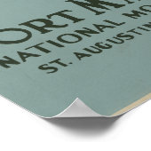 St. Augustine Florida Poster du fort espagnol (Coin)