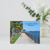 St. Augustine, Florida rivierfront Briefkaart (Staand voorkant)