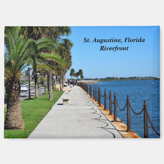 St. Augustine, Florida rivierfront Magneet (Voorkant)