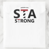 St. Augustine, Florida - STA STRONG Ovale Sticker (Tas)