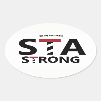 St. Augustine, Florida - STA STRONG Ovale Sticker