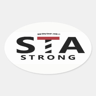 St. Augustine, Florida - STA STRONG Ovale Sticker