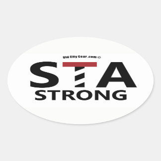 St. Augustine, Florida - STA STRONG Ovale Sticker