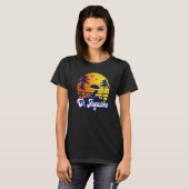 St. Augustine Florida Sunset Beach Retro Premium T-shirt (Voorkant volledig)