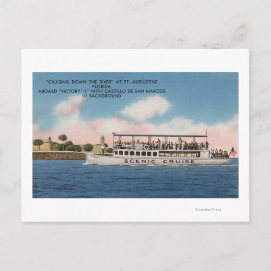 St. Augustine, Florida - Uitzicht van de Overwinni Briefkaart (Voorkant)