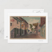 St. Augustine, Florida - Uitzicht van St. George S Briefkaart (Voorkant / Achterkant)