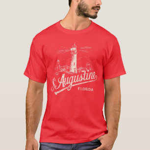 St Augustine Florida Vuurtoren Vintage Kunstwerk f T-shirt