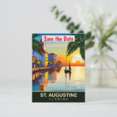 St. Augustine, Floride, Carte postale de voyage,  (Debout devant)