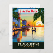 St. Augustine, Floride, Carte postale de voyage,  (Devant / Derrière)