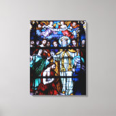 St. Augustine Glas in lood Canvas Afdruk (Voorkant)