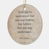 St. Augustine Keramisch Ornament (Links)