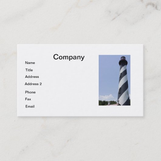 St. Augustine Light Visitekaartje (Voorkant)