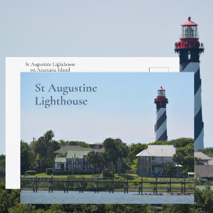 St Augustine Lighthouse Anastasia Island FLorida Briefkaart