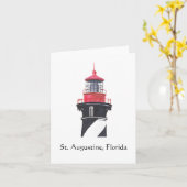 St. Augustine Lighthouse Kaart (Gele Bloem)