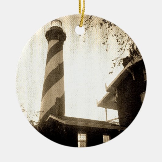 St. Augustine Lighthouse Keramisch Ornament (Voorkant)