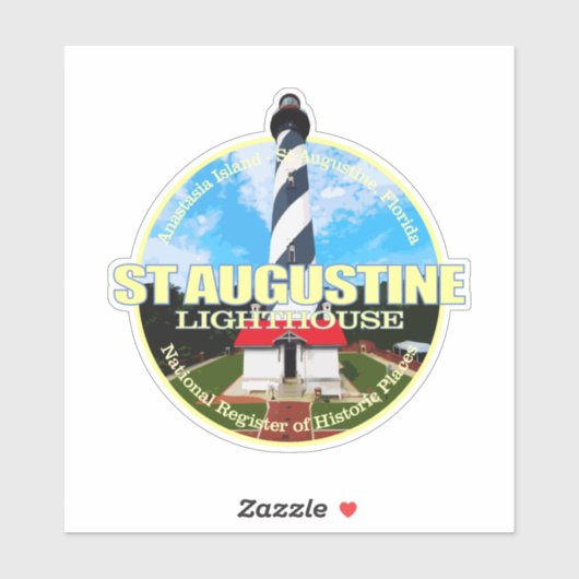 St Augustine Lighthouse Sticker (Vel)