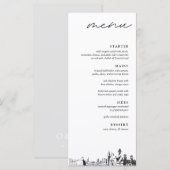 St. Augustine Réception de mariage Dîner Menu (Devant / Derrière)