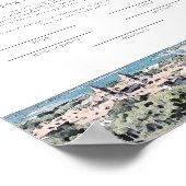 ST AUGUSTINE SKYLINE Huwelijkscertificaat Keepsake Poster (Hoek)