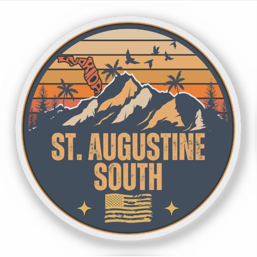 St. Augustine South, Florida Sticker (Voorkant)