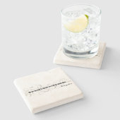 St. Augustine Stenen Onderzetter (Zijkant)