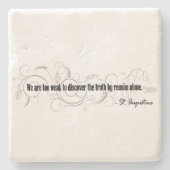 St. Augustine Stenen Onderzetter (Voorkant)