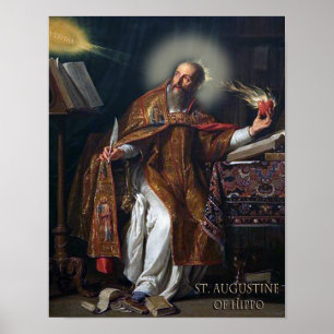 ST AUGUSTINE VAN HIPPO POSTER