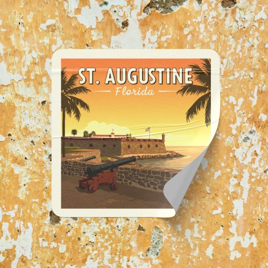 St. Augustine Vierkante Sticker