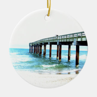 St. Augustine Vist Pier Keramisch Ornament