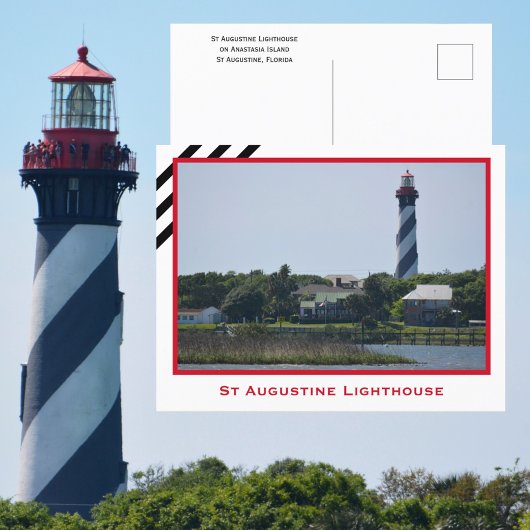 St Augustine Vuurtoren Florida Fotografisch Briefkaart
