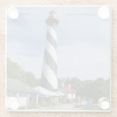 St. Augustine vuurtoren glas onderzetter (Achterkant)