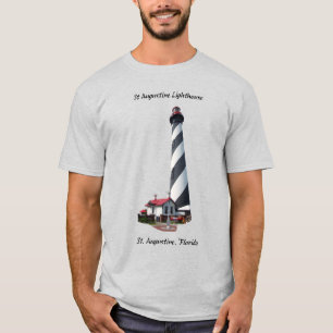 St. Augustine Vuurtoren shirt zwarte belettering