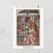 St. Augustinus gebed door Sandro Botticelli Briefkaart (Voorkant / Achterkant)