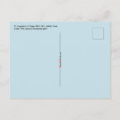 St. Augustinus van Hippo (SAU 047; detail) Briefkaart (Achterkant)