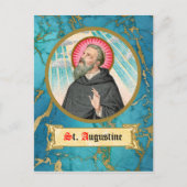 St. Augustinus van Hippo (SAU 047; detail) Briefkaart (Voorkant)