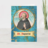 St. Augustinus van Hippo (SAU 047; detail) Kaart (Voorkant)