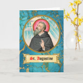 St. Augustinus van Hippo (SAU 047; detail) Kaart (Gele Bloem)