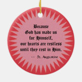 St. Augustinus van Hippo (SAU 047; detail) Keramisch Ornament (Achterkant)