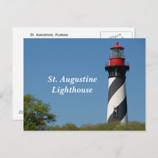 St Augustrine Lighthouse Briefkaart (Voorkant / Achterkant)