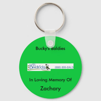 st_baldricks_logo, Bucky's Baldies, in het houden  Sleutelhanger
