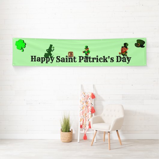 ST. Bannière de la fête de PATRICK (En situation)