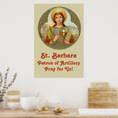 St. Barbara (BK 001) Poster 24"x36" (Cuisine)