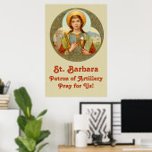 St. Barbara (BK 001) Poster 24"x36" (Bureau à domicile)