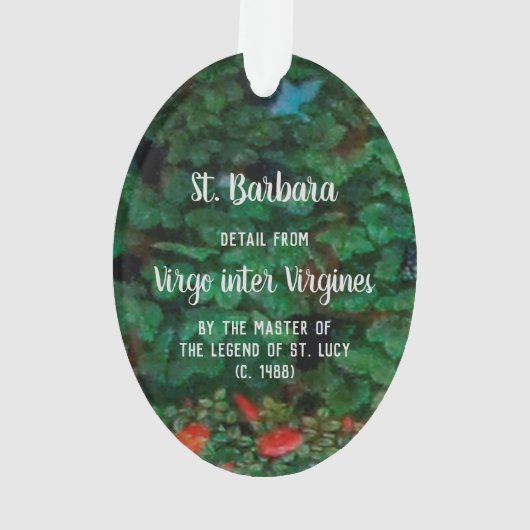 St Barbara de Nicomedia (détail; M 070) (dos)