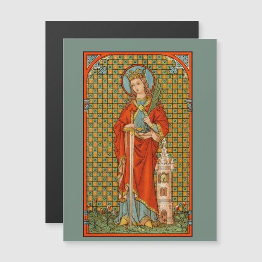 St. Barbara (JP 01) Carte postale magnétique de 4, (Devant / Derrière)