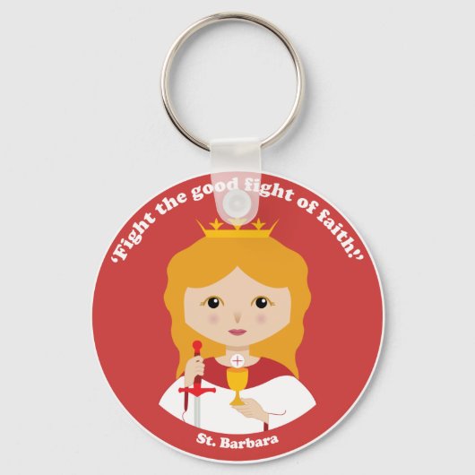 St. Barbara Sleutelhanger (Voorkant)