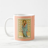 St. Barnabas l'apôtre (RLS 02) Mug de café 2b (Gauche)