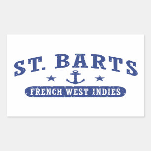 St. baronets de Franse Antillen Rechthoekige Sticker